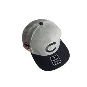 Chicago Cubs Fanatics Gray & Black Snapback Hat
